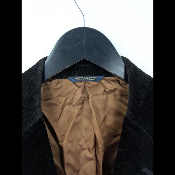 [SOLD] NWT BROOKS BROTHERS Men's Sz US 42R Black Corduroy Blazer Jacket Madison - Picture 4 of 11